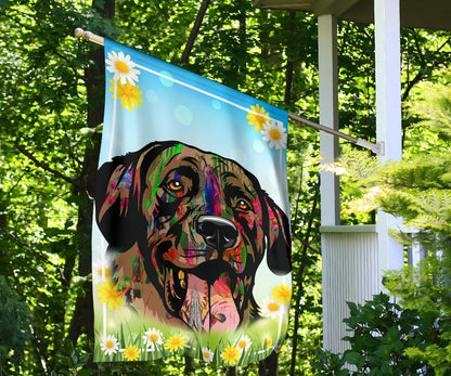 Labrador Design #2 Spring Garden And House Flags - 2023 Collection by Cindy Sang