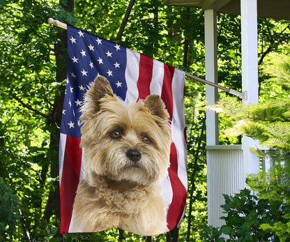 Cairn Terrier Dog Design Garden & House Flags - JillnJacks Exclusive