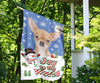 Chihuahua Design Seasons Greetings Garden and House Flags - JillnJacks Exclusive