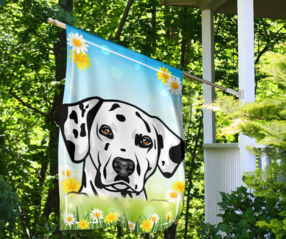 Dalmatian Design #2 Spring and Summer Garden And House Flags - 2022 Collection