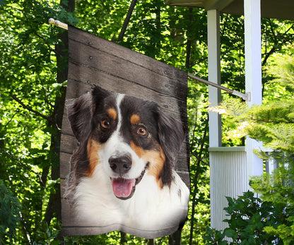 Australian Shepherd Design Garden & House Flags - JillnJacks Exclusive