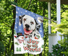 Dalmatian Design Seasons Greetings Garden and House Flags - JillnJacks Exclusive