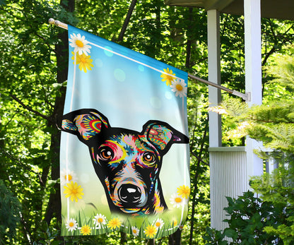 Greyhound Design Spring Garden And House Flags - 2023 Collection by Cindy Sang