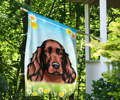 Irish Setter Design Spring and Summer Garden And House Flags - 2022 Collection