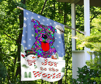 Pit Bull Design Garden & House Flags - Art By Cindy Sang - JillnJacks Exclusive