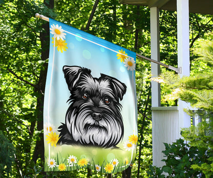 Schnauzer Design Spring and Summer Garden And House Flags - 2022 Collection