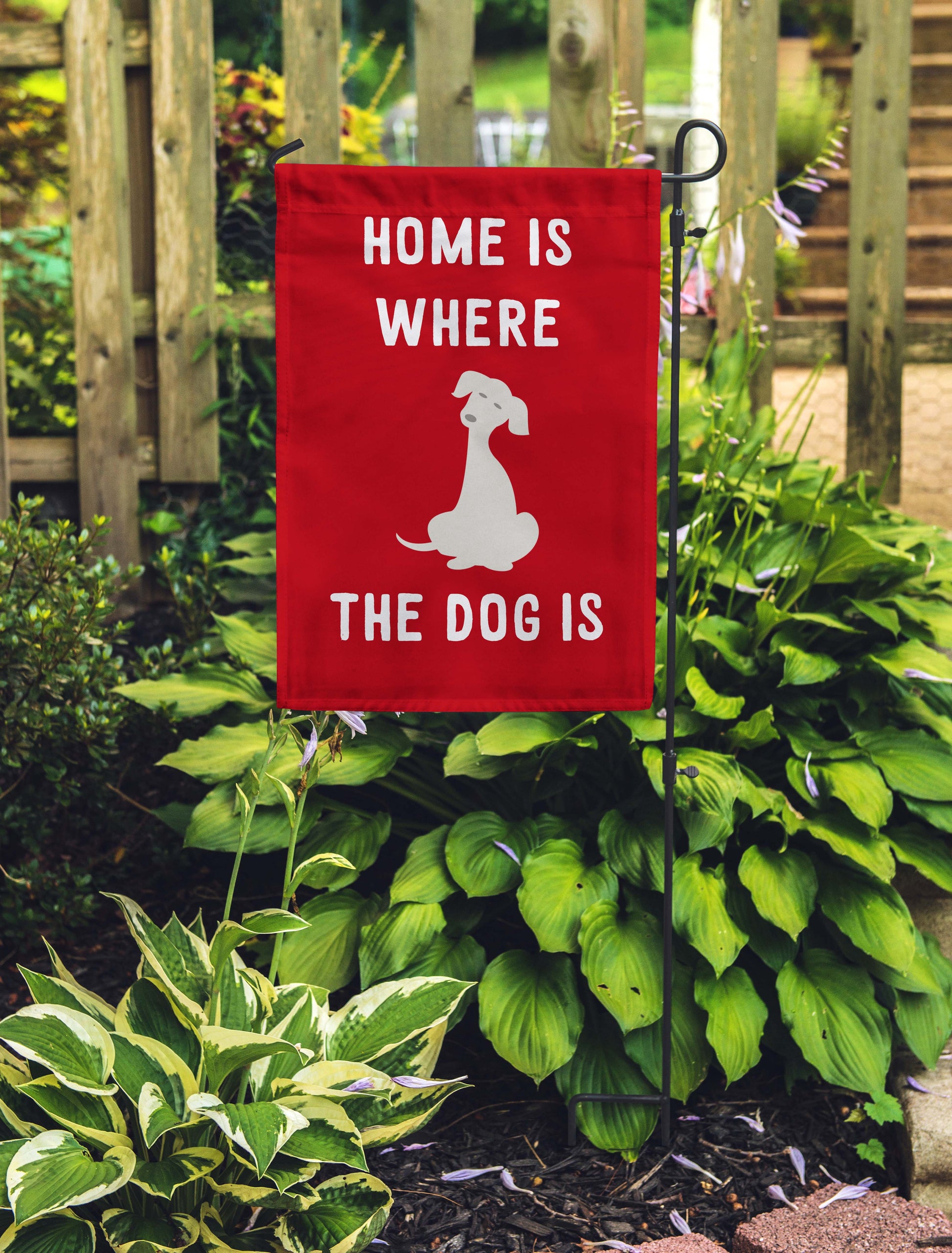 Home Is Where The Dog Is Garden Flags - Jill 'n Jacks